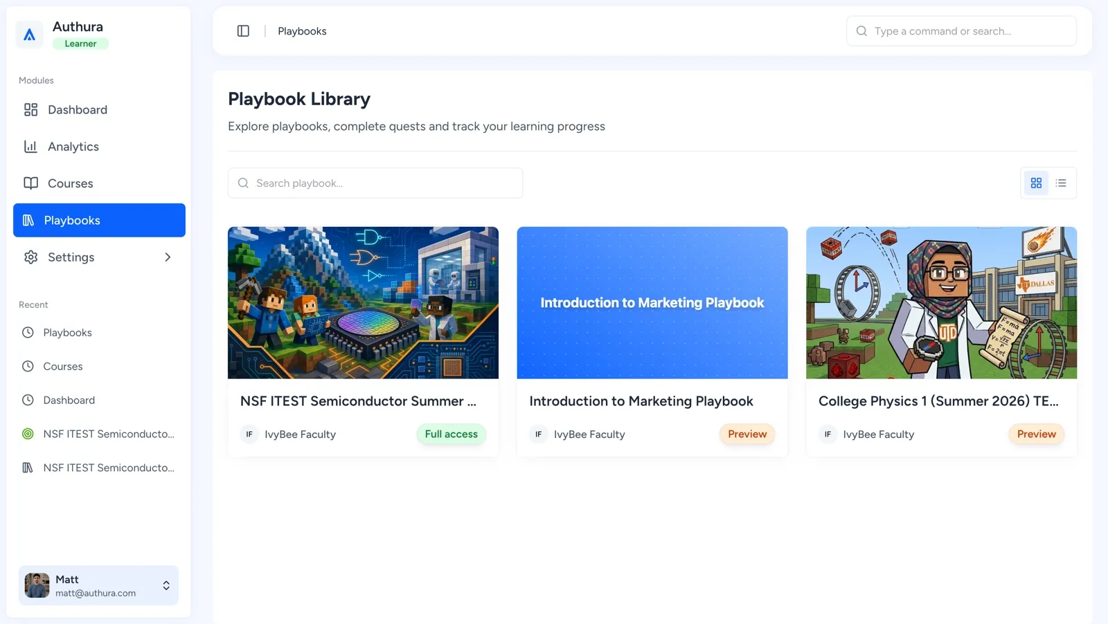 Authura Playbook Library